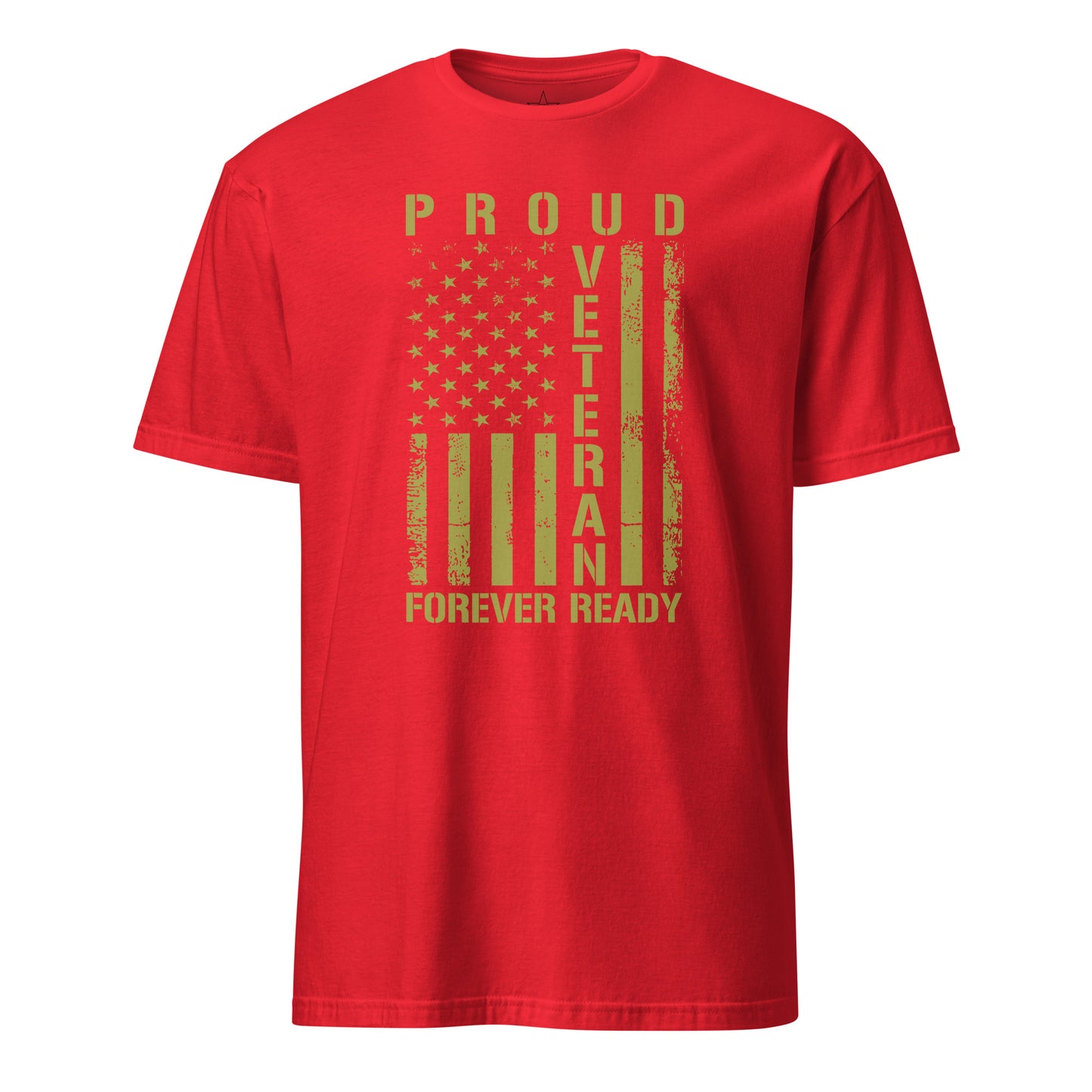Proud Veteran Red T-Shirt, Front